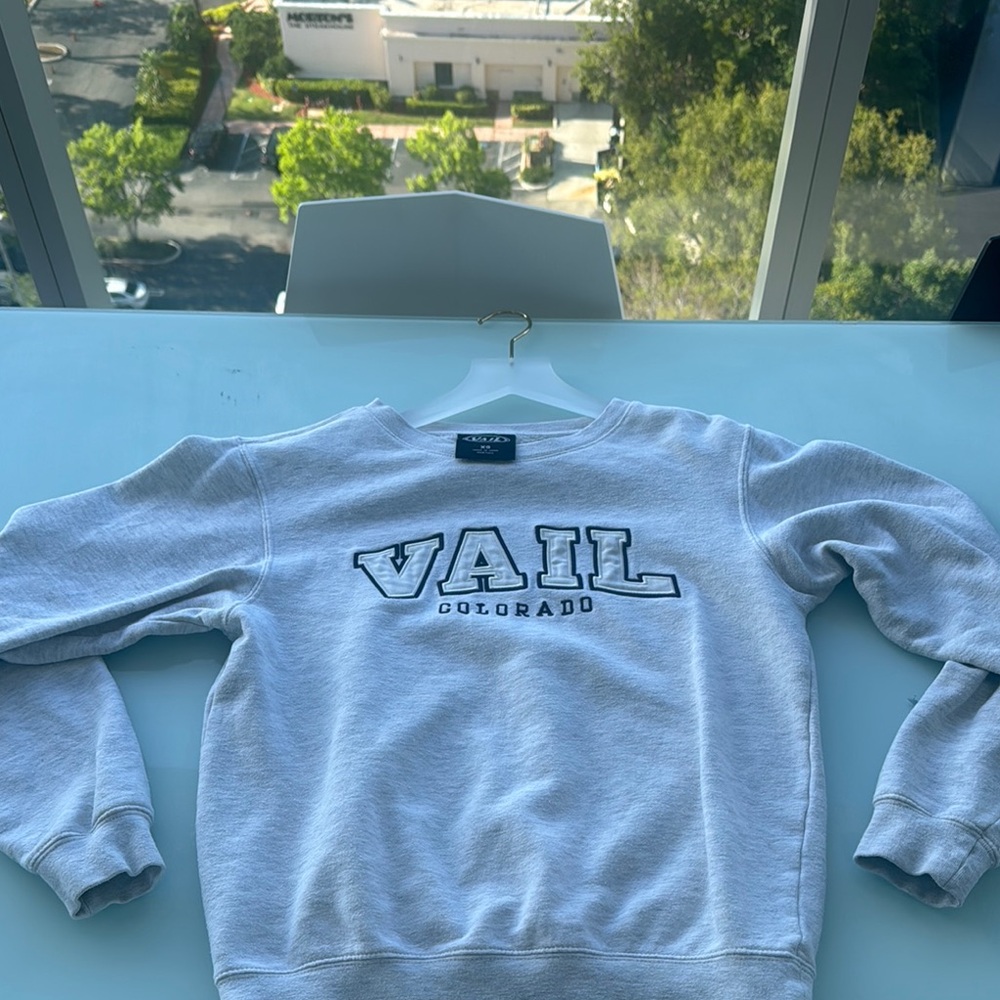 Vail Colorado Gray Sweater